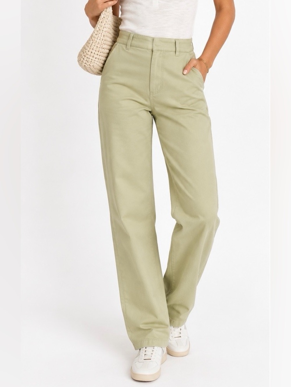 Madewell Fall Low Slung Straight Chino Pants Khaki Tan Green ish 30